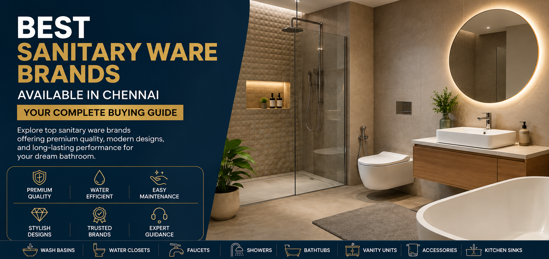 Best Sanitary Ware Brands Available in Chennai – Your Complete Buying Guide