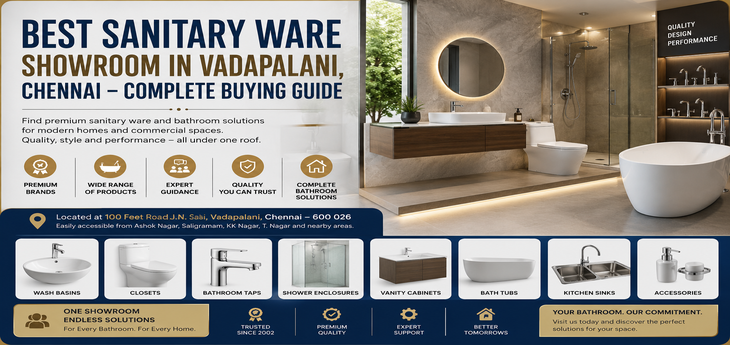 Best Sanitary Ware Showroom in Vadapalani  Complete Buying Guide